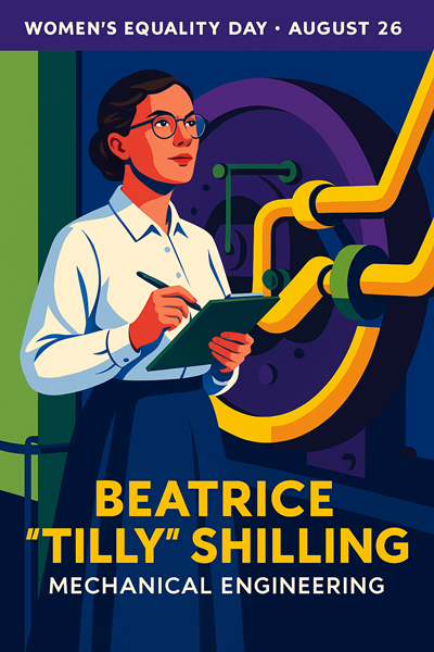 Beatrice Tilly Shilling, mechanical engineer who solved critical WWII fighter plane engine problems